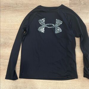 Under Armour Black Graphic Long Sleeve Tee